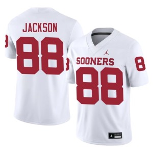 White Men OKLA Sooners College Keith Jackson #88 Jerseys 441777-169