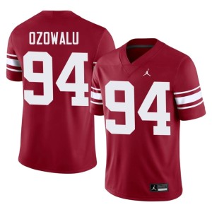 Throwback #94 Mens Crimson Sooners Kenny Ozowalu 2026 Jerseys 498126-339