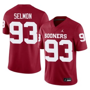 #93 Boomer Sooner High School Mens Lee Roy Selmon Crimson Jerseys 845647-266