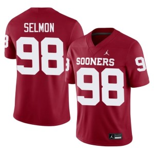 University of Oklahoma Sooners Lucious Selmon Crimson Men's College #98 Jersey 794873-818