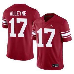 Throwback University Mackenzie Alleyne Boomer Sooner Crimson Men's #17 Jerseys 237732-920