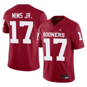 #17 Men's Marvin Mims Jr. Alumni Oklahoma Crimson Jerseys 219786-336