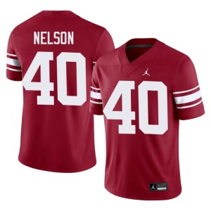 Throwback #40 OU Sooners Crimson Men 2026-27 Matthew Nelson Jersey 436724-264