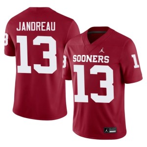 Alumni Oklahoma Sooners Men Niko Jandreau Crimson #13 Jerseys 540560-792