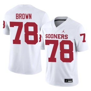 Oklahoma Game #78 White Orlando Brown Men's Jerseys 425893-971