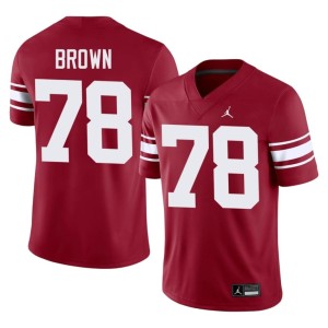 Throwback Orlando Brown NCAA Oklahoma Sooners Men's Crimson #78 Jerseys 386522-939