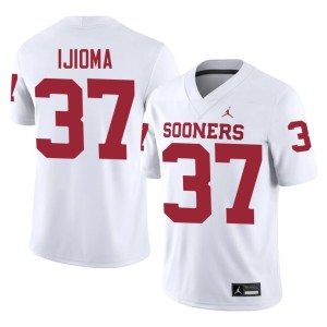 White Men Prince Ijioma Embroidery #37 Boomer Sooner Jerseys 397893-143