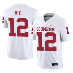 White #12 Ryder Mix Alumni Men Oklahoma Jerseys 578822-280