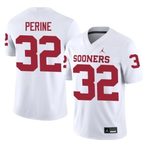 NCAA #32 Samaje Perine OKLA White Men Jerseys 195816-638