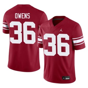 Throwback Men Steve Owens #36 OU High School Crimson Jersey 540035-347