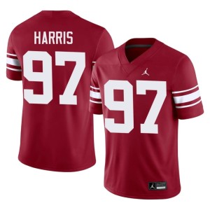 Throwback Men's 2026 Crimson #97 Tommie Harris OU Sooners Jerseys 504887-250