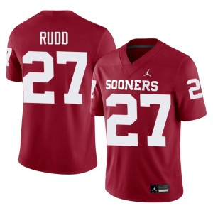 Sooners Crimson Trace Rudd Official Men's #27 Jerseys 728645-141