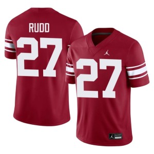 Throwback Crimson Trace Rudd Mens OU Sooners #27 Official Jerseys 320494-478