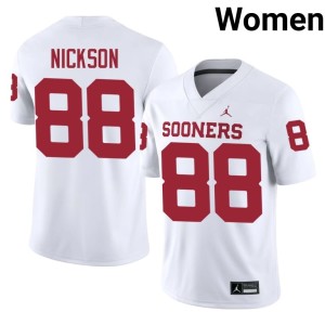 White Limited CJ Nickson Womens #88 Oklahoma Jersey 912973-237