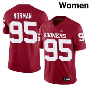 Crimson Women Player Daniel Norman #95 Oklahoma Sooners Jerseys 507500-261
