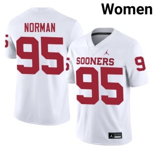 #95 Daniel Norman White Women OU Alumni Jerseys 272547-575