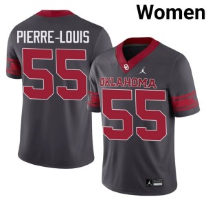 Alternate Womens Anthracite OKLA Game #55 Eddy Pierre-Louis Jersey 376436-494
