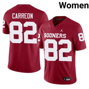 Ivan Carreon Womens OU Player #82 Crimson Jerseys 322926-109