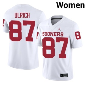 Game #87 Jacob Ulrich White Womens Oklahoma Jerseys 424092-845