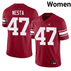 Throwback Limited #47 James Nesta Crimson Sooner State Womens Jersey 202574-354