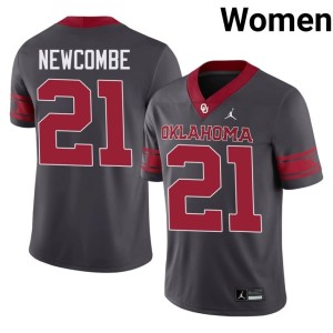 Alternate #21 Sooner State Anthracite Jeremiah Newcombe 2026 Womens Jersey 321473-163