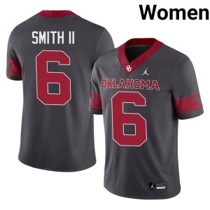 Alternate Women Embroidery #6 Nigel Smith II Anthracite Sooners Jersey 419452-115