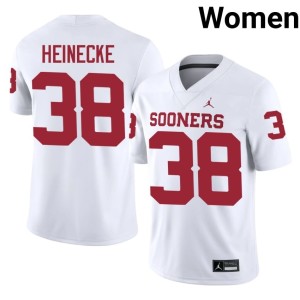 White Women Owen Heinecke #38 University Oklahoma Jerseys 469671-430