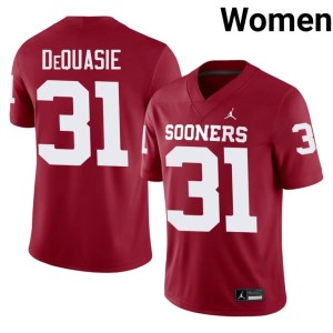 Crimson Reed DeQuasie Alumni #31 Women Sooners Jerseys 410479-684