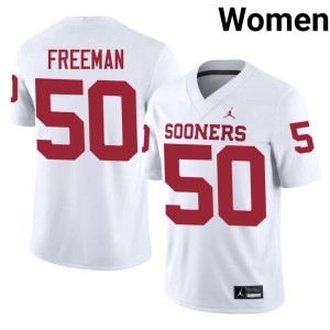 OKLA White #50 Game Women's Seth Freeman Jersey 559349-340