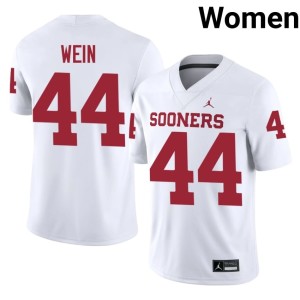 #44 Women University of Oklahoma Sooners White College Taylor Wein Jersey 225940-663