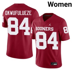 Xavier Okwufulueze Alumni #84 OU Women Crimson Jerseys 132093-623