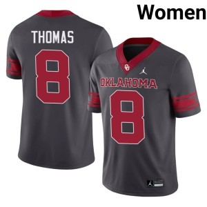 Alternate Bishop Thomas Anthracite #8 OU Sooners Womens 2026-27 Jersey 905749-395