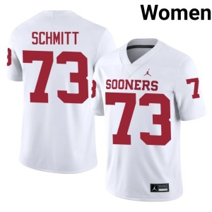 White University #73 OKLA Sooners Deacon Schmitt Womens Jersey 683108-131