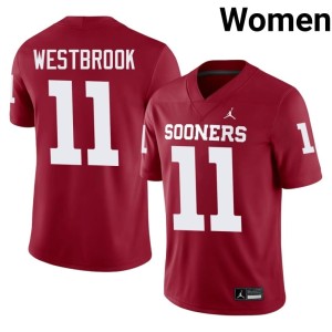 Replica Sooner State Dede Westbrook Womens #11 Crimson Jersey 277321-597