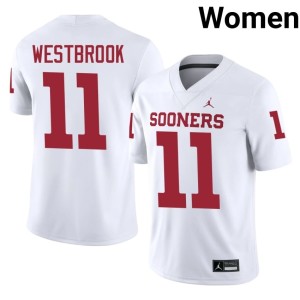 White #11 Limited Dede Westbrook Womens Boomer Sooner Jerseys 982485-627