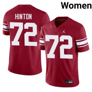 Throwback Women's #72 OKLA Crimson Fred Hinton Limited Jersey 566357-556