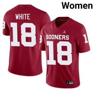 OU Sooners 2026 Women's #18 Crimson Jason White Jerseys 946703-775
