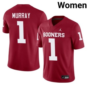 #1 Kyler Murray OKLA Crimson Womens Official Jersey 836677-382
