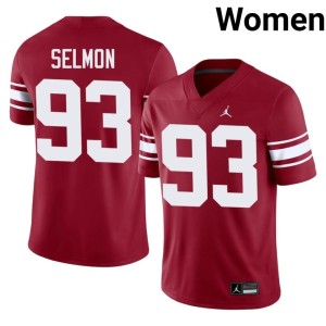 Throwback #93 Crimson Lee Roy Selmon OU Women's 2026 Jersey 891249-468