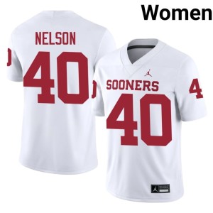 Matthew Nelson Limited #40 White Women OKLA Jerseys 315737-303