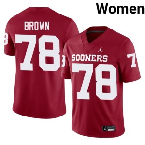 NCAA Crimson Women Orlando Brown #78 OU Jersey 546355-881