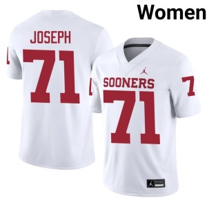 OU Sooners White Women's #71 High School Peyton Joseph Jerseys 102699-870