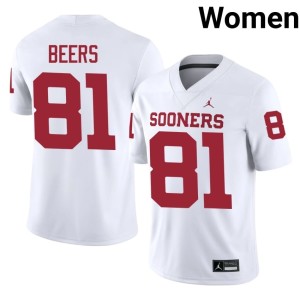 #81 Stitched White Womens OKLA Rocky Beers Jersey 330420-776