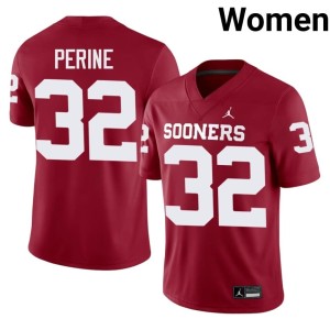 Sooners #32 Samaje Perine Crimson 2026 Womens Jersey 739964-506
