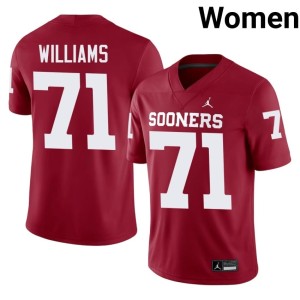 High School Crimson Women OKLA Sooners Trent Williams #71 Jerseys 765626-547