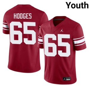 Throwback Ace Hodges Crimson #65 Stitched OKLA Youth Jersey 585510-987