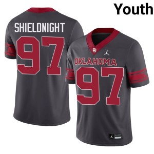 Alternate Anthracite College Alex Shieldnight Youth #97 Oklahoma Sooners Jerseys 886686-766