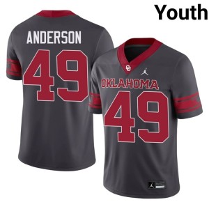 Alternate Ben Anderson Anthracite #49 Youth Player Oklahoma Jerseys 831874-265