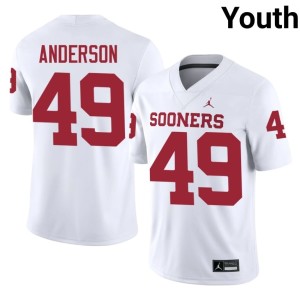 Youth #49 2026 White Ben Anderson Sooner State Jersey 830577-409