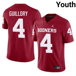 Player Crimson Sooner State Courtland Guillory #4 Youth Jersey 772325-104